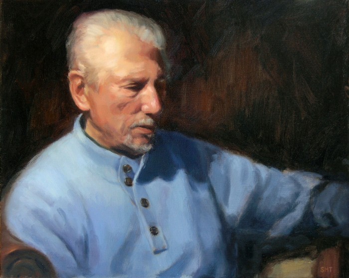 THE ARTIST, 18 x 24 inches, oil on linen, private collection
