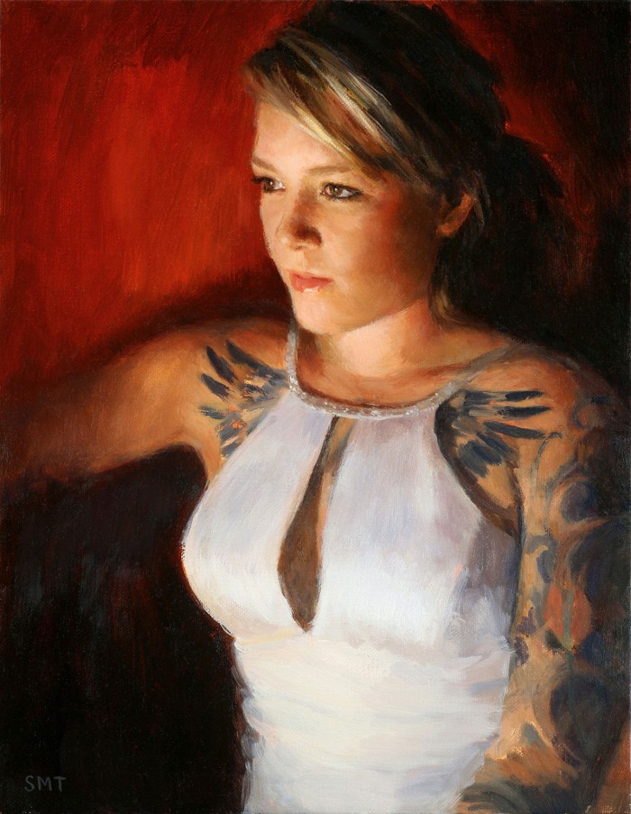 UP LIGHT, 11 x 14 inches, oil on canvas, private collection